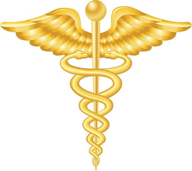 Illustration of the medical symbol, caduceus for your design needs.